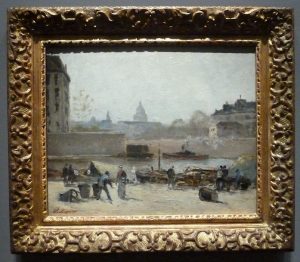 Stanislas Lépine - La Seine, avec vue du Panthéon