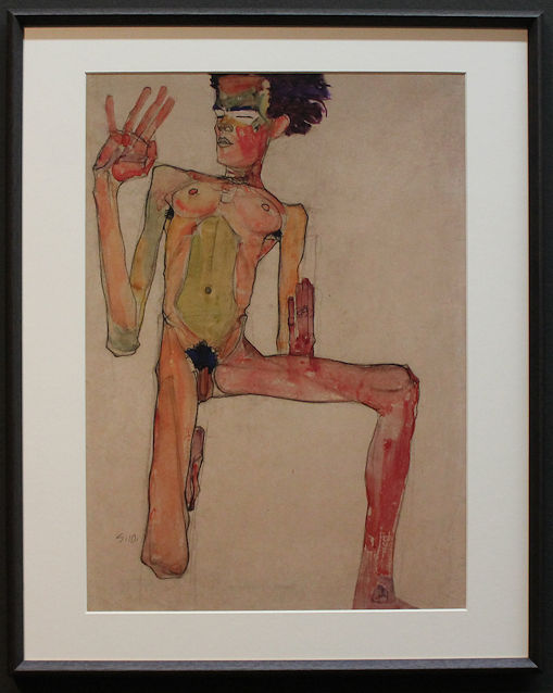 Egon Schiele self-portrait