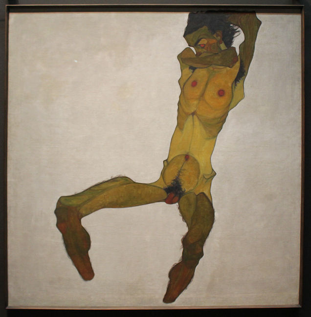 Egon Schiele self-portrait