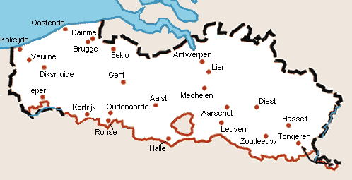 Vlaanderen Map