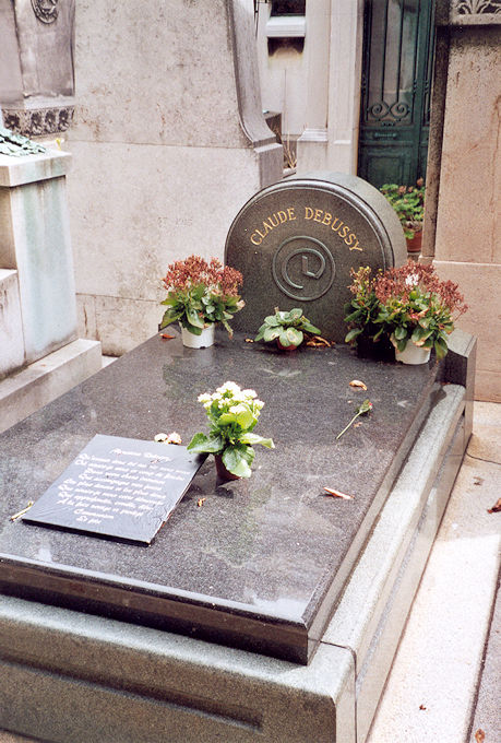 Claude Debussy's grave