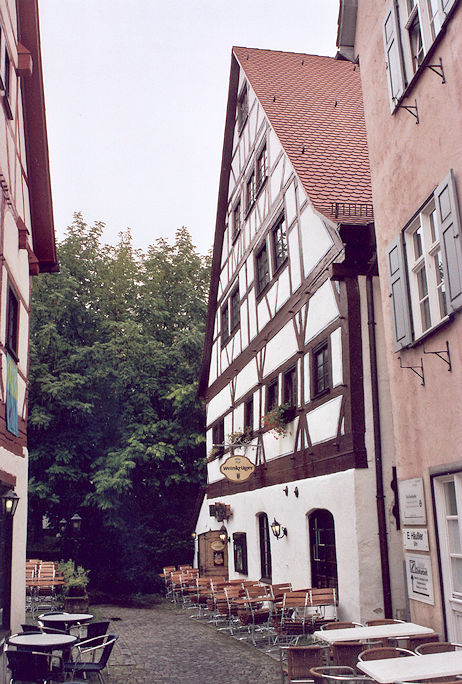 Rear of houses on Weinhofberg