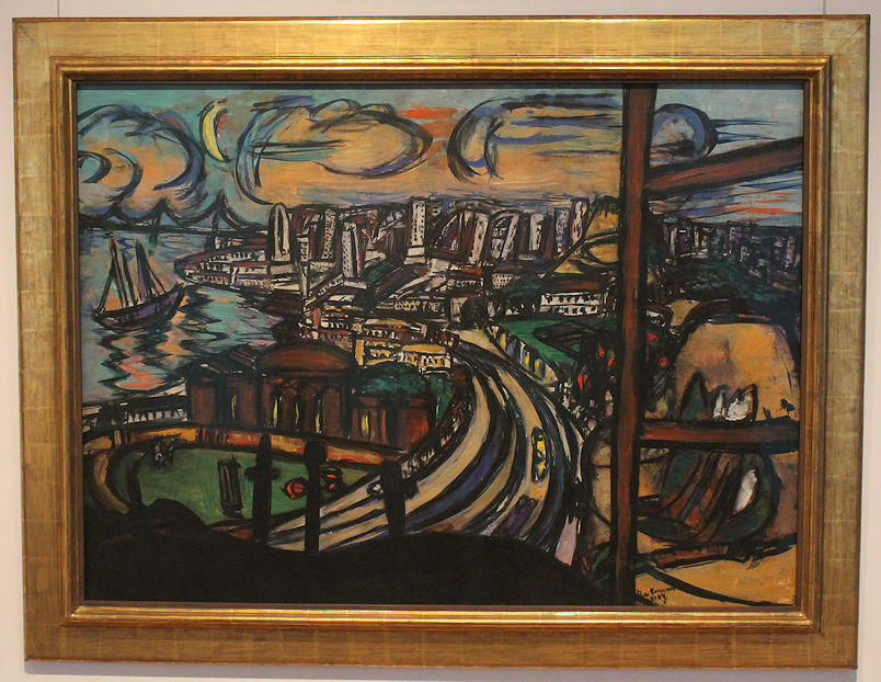 A painting by Max Beckmann
