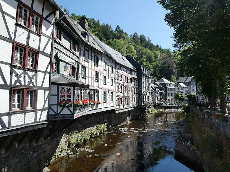 Half-timbered houses along the Rur