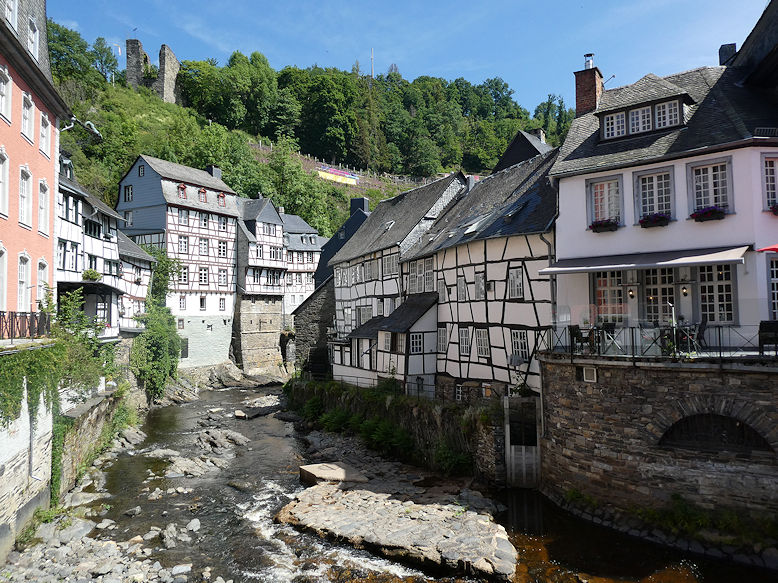 Historic houses along the Rur and the Haller above