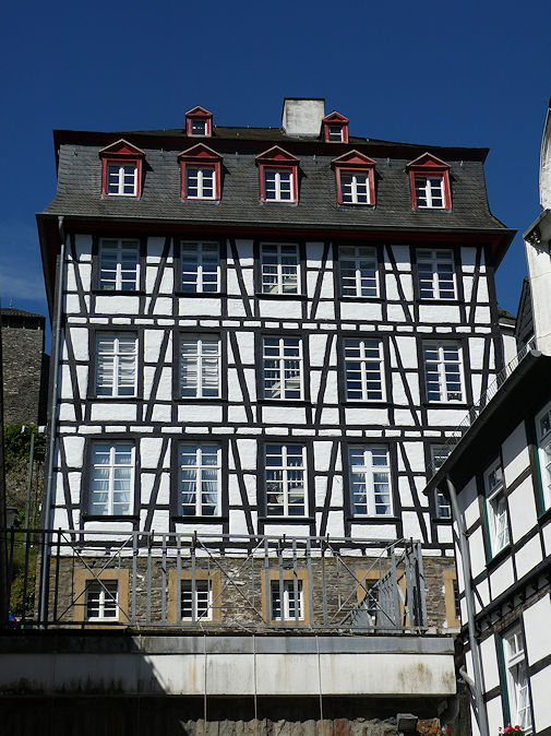 Back of a typical house on Kirchstraße viewed from Stadtstraße