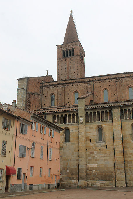 Duomo (Santa Maria Assunta e Santa Giustina Cathedral) viewed from Chiostri del Duomo