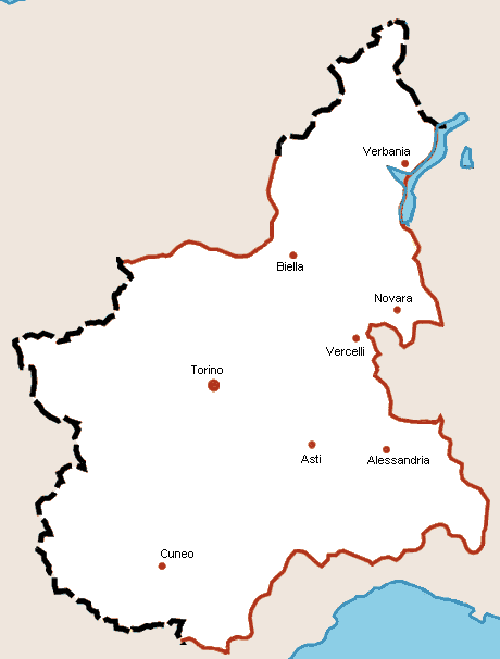 Piemonte Map