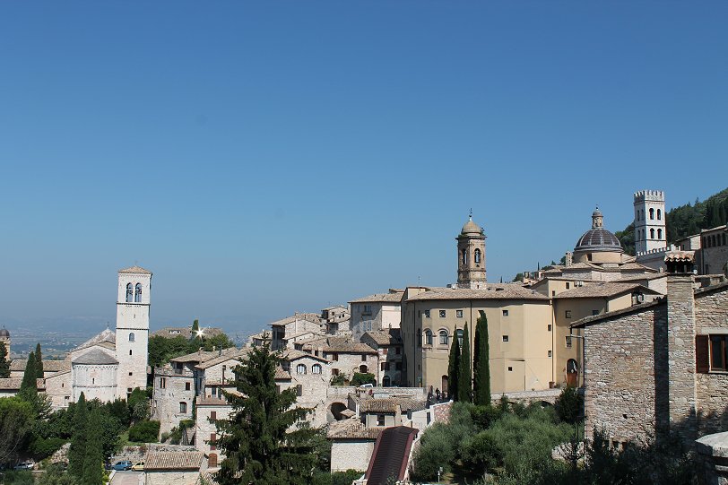 Panoramic view with Santa Maria Maggiore, Sant'Antonio, Chiesa Nuova & Torre del Popolo