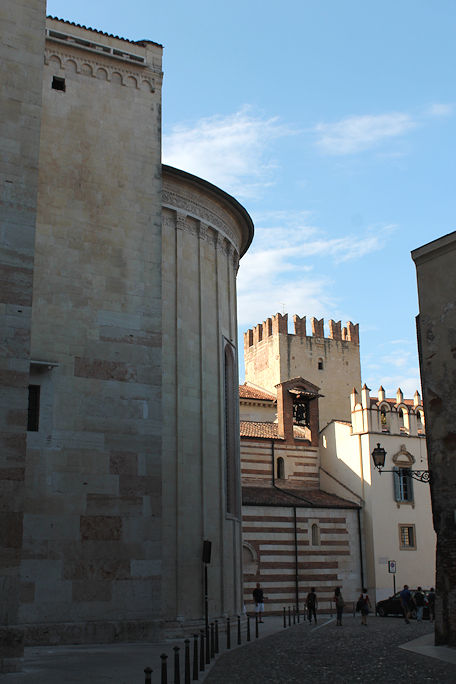 Via Pietà Vecchia with Duomo & Palazzo Vescovile Torrione Ognibene