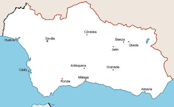 Andalucía Map