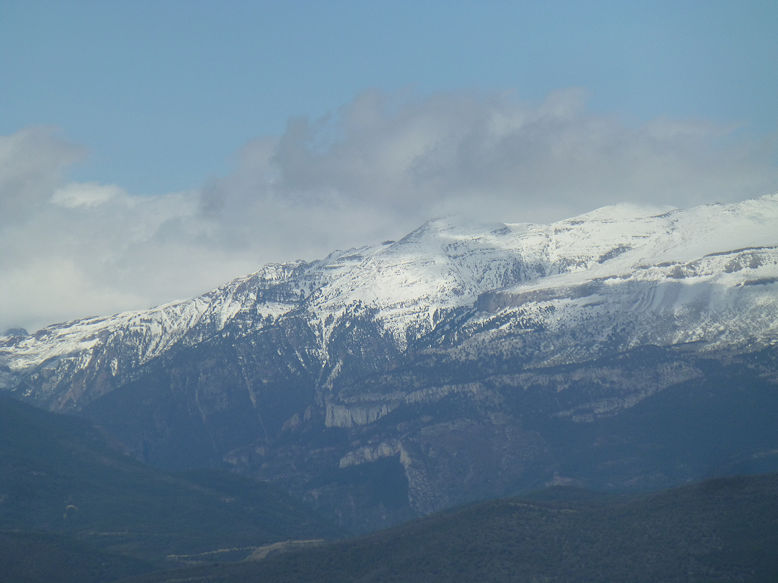 View on the Pyrénées from Mirador Santa Cruz de la Serós
