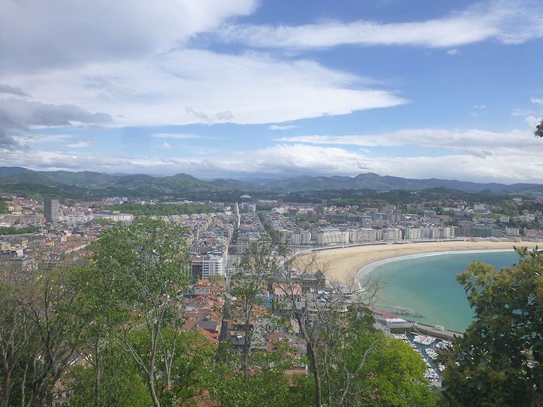 Panoramic view from Monte Urgull