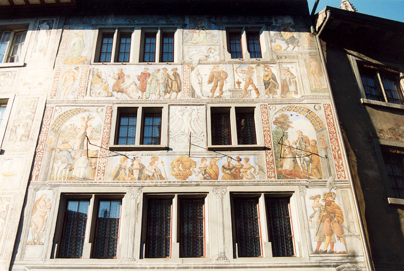 Painted façade