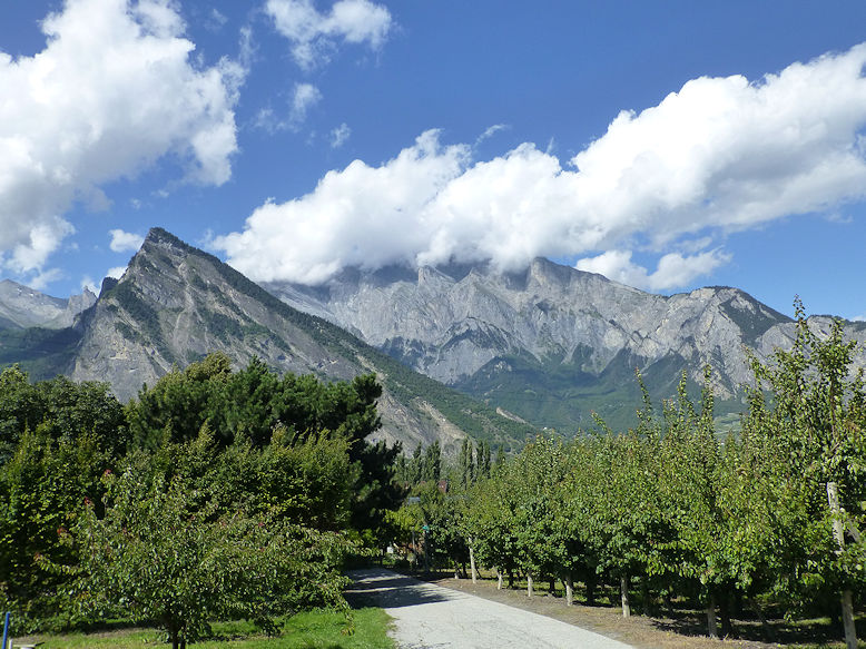 Surrounding mountains