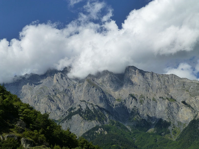 Surrounding mountains